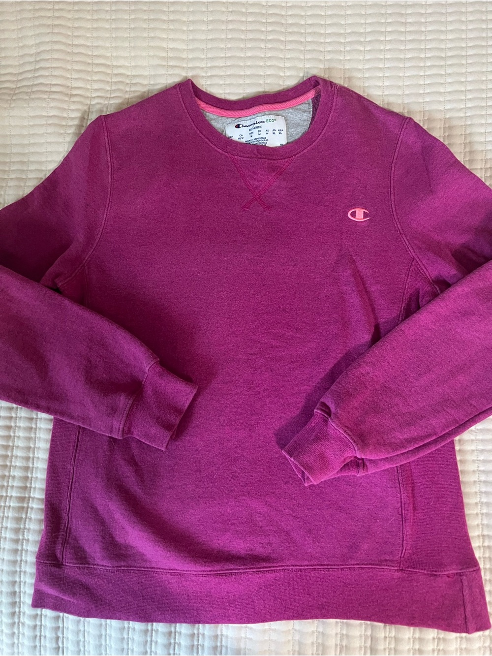 Champion sweatshirt magenta pullover women’s